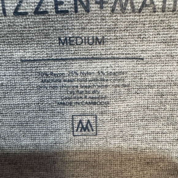 Mizzen &‎ Main Men's Pro Flex Quarter 1/4 Zip Burgundy Heather, Medium - Picture 8 of 8